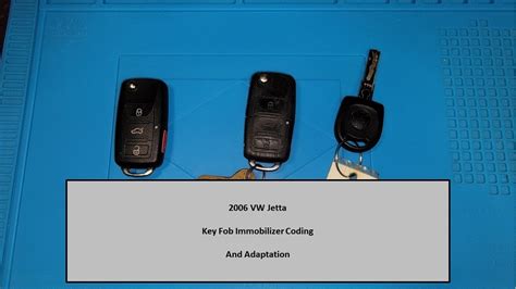 vw jetta key fob immobilizer